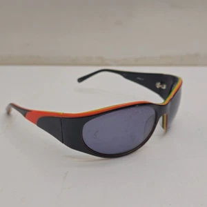 Puma Atmosphere Sunglasses Black Rasta Wrap Sport 120mm Vintage - Picture 1 of 8