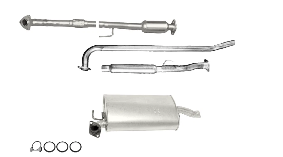 Fits 1997 To 2001 Toyota Camry 2.2L Cat Converter With Flex, Res and Muffler Foto 1 de 1