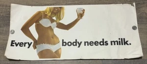 RARE - VIntage “ Everybody , Needs Milk “ 1970s Milk Foundation Inc AD - 26x12 - Picture 1 of 11