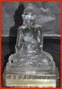 Sabino Klarglas Figur Modell Bouddha Lumunieux 4937 auf beleuchtetem Sockel - Bild 1 von 10