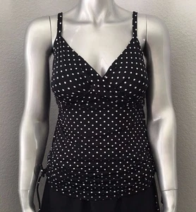 New Kirkland Signature by Miraclesuit Women’s Dippin’ Dot Wendy Swimsuit Top 8 - Picture 1 of 5