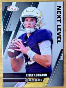 2025 Sage Riley Leonard Next Level Silber #86 Notre Dame Irish - Bild 1 von 2