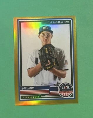 2023 Panini USA Stars & Stripes COY JAMES GOLD Prizm RC Rookie /10 - Image 1 of 2