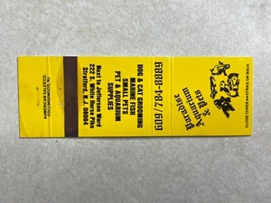 H134 Vintage Matchbook Cover Paradise Aquarium and Pet Store Stratford NJ - Picture 1 of 2