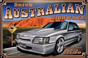 HOLDEN Garage Rustic Look Vintage Tin Signs Man Cave, Shed & Bar Sign - Picture 1 of 2