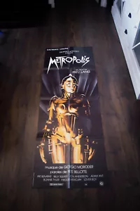 Metropole Fritz Lang Large French Door Vintage Movie Poster Original R1984 - Bild 1 von 7