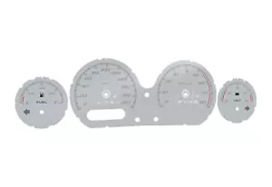 Harley-Davidson Glide Electra Silver - Speedometer dials MPH to KM/H Gauges - Picture 1 of 9