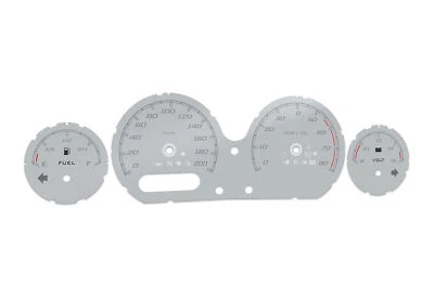 Harley-Davidson Glide Electra Silver  - Speedometer dials MPH to KM/H Gauges - Image 1 of 4