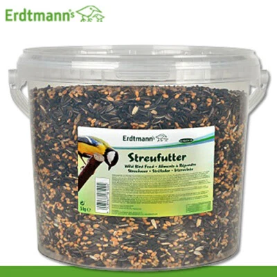 Erdtmanns 5000 g Streufutter im Eimer Wildvogelfutter Zeisig Buchfink Meise