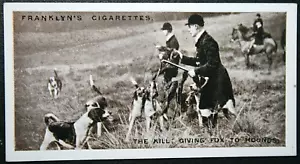 Warwickshire Foxhounds at Shuckburgh Vintage 1925 Photo Card EE31M - Bild 1 von 2