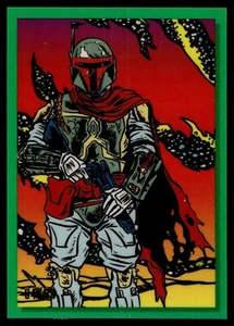 2023 Topps Star Wars Cromo Galaxy BOBA FETT VERDE REFRACTOR 94/99 CAZARRECOMPENSAS - Imagen 1 de 2
