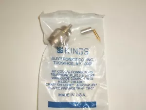 CONECTOR RF ANTENA KINGS KN-59-122 N MACHO CRIMP-ON PARA CABLE COAXIAL RG-58 - Imagen 1 de 2