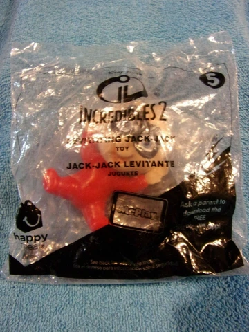 Incredibles 2 Levitating Jack-Jack McDonald’s Toy 2018 #5 New in Package 2018 Cover
