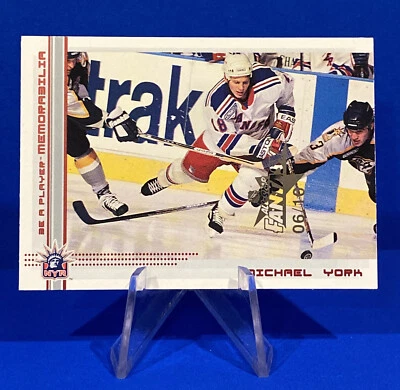 2000-01 BAP Memorabilia All-Star Fantasy Michael York Rangers SSP 06/10 Rare - Image 1 of 3