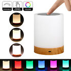 Touch Sensor Night Light Usb Rechargeable Led Bedside Desk Table Lamp Dimmable