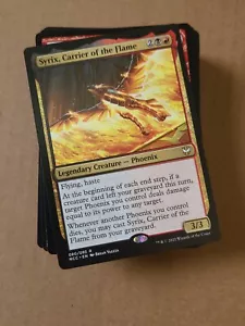 Custom Commander Deck ~ Phoenix Tribal ~ Syrix, Carrier of the Flame ~ MtG EDH - Picture 1 of 6