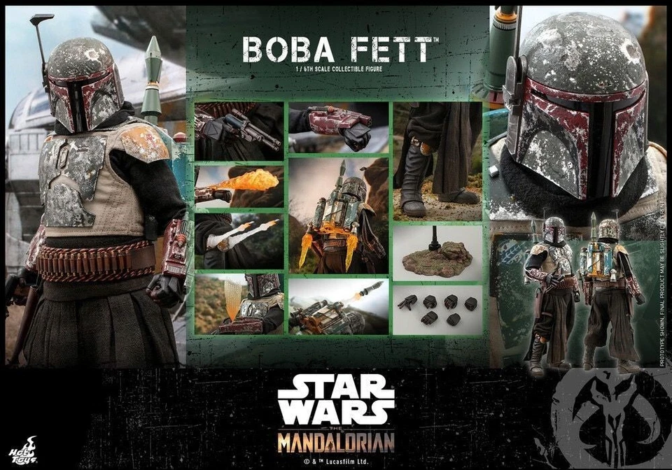 Hot Toys Star Wars TMS033 Boba Fett The Mandalorian 1/6 Figure UK Seller - Image 1 of 4