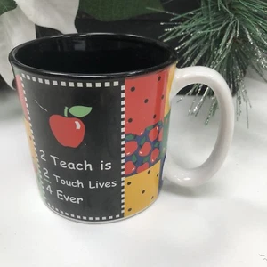 2 Teach Is 2 Touch Lives Teacher Coffee Mug - Picture 1 of 5