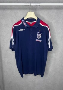 England Training Polo Football Shirt Blue Size XL - Picture 1 of 6