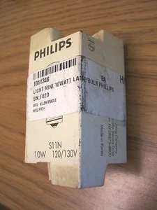 Phillips S11N Clear Indicator Lamp 10Watt Clear - Picture 1 of 1