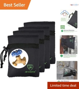 Water Faucet Cover Fabric 5.9"W x 7.7"H Waterproof Insulation Outdoor Set of 4 - Picture 1 of 9