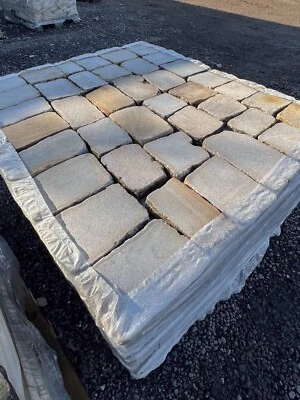 Reclaimed Second Face Sawn Stone Setts Cobbles - Image 1 of 4