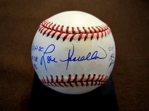 LOU PINIELLA 77 78 90 WSC 69 AL ROY NY YANKEES REDS SIGNED AUTO OML BASEBALL BAS - Picture 1 of 4