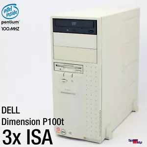 Dell Dimension P100t 3x Isa Slot Intel Pentium 100MHZ Computer PC Sound Win 98 - Picture 1 of 8