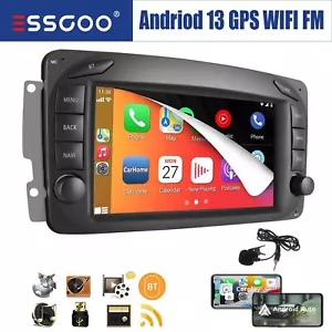 Android 14 Autoradio Carplay GPS Für Mercedes Benz C/CLK Klasse W209 W639 W203 - Bild 1 von 18
