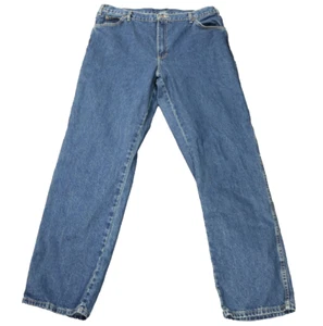 Dickies Denim Straight Leg High Rise Jeans Medium Wash Blue 38x34 (38x33.75) - Picture 1 of 21