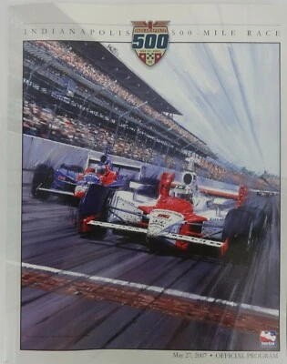 2007 Indianapolis 500 Souvenir Program Line-up Insert Dario Franchitti Andretti - Image 1 of 4