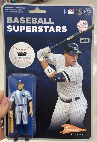 AARON JUDGE SUPER 7 BASEBALL SUPERSTARS REACTION NEW YORK YANKEES ACTION FIGURE Cover