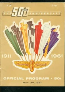 INDIANAPOLIS 500 OFFICIAL PROGRAM-INDY-1961 FOYT USAC G/VG - Picture 1 of 1