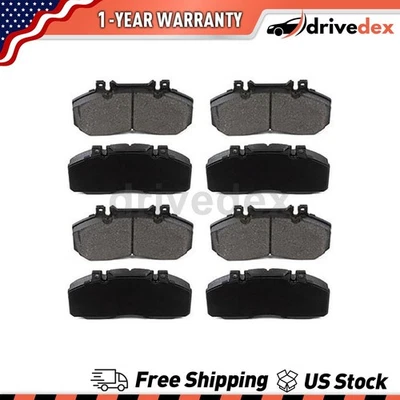 Front Rear Semi-Metallic Brake Pads For 2005 2006 2007 2008 2009 2010 Hino 165_D - Image 1 of 4