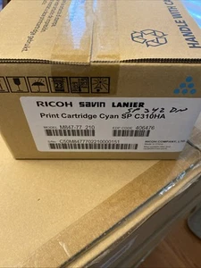 Genuine  Ricoh Savin Lanier SP C310HA Cyan 406476 Printer Toner Cartridge - Picture 1 of 2