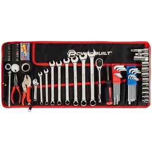 Powerbuilt 102 Piece Motorcycle Tool Kit with Roll Pouch - 643028ECE - Picture 1 of 8