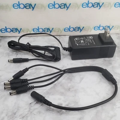 ✅️⭐️ Auténtico Adaptador y Divisor de CA Q-See / Para Cámara de Seguridad QM9702B 700TVL Foto 1 de 4