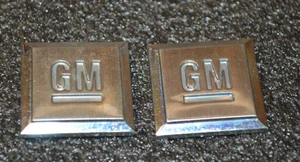1984-2010 GM Fender Door Emblem Pair Badge Logo Symbol Name Plate Chevy Buick - Picture 1 of 1