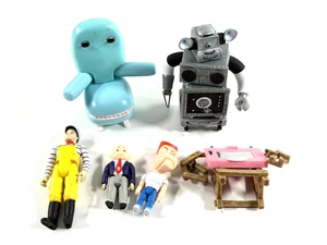 Lote (x6) Figura de acción suelta Pee-Wee Herman Show Reaction Super 7 - Imagen 1 de 6