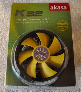 Akasa K32 High Performance CPU Cooler Intel LGA775, LGA1155, LGA1156 - Picture 1 of 8