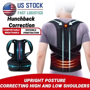 Corrector Postural Soporte Cervical Espalda Hombro Faja Cinturón Hombres Mujeres - Picture 1 of 15