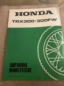 Honda TRX300 FW Manuale di servizio officina originale libretto riparazione Honda ATV Quad Bike - Foto 1 di 4