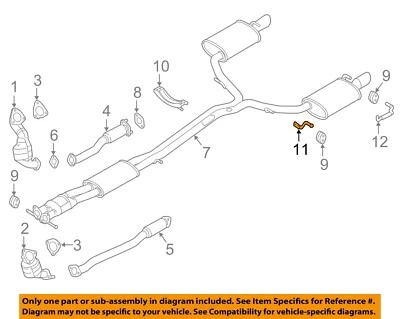 Soporte central de tubo silenciador Ford OEM 10-19 Explorer AA5Z5A205A Foto 1 de 2