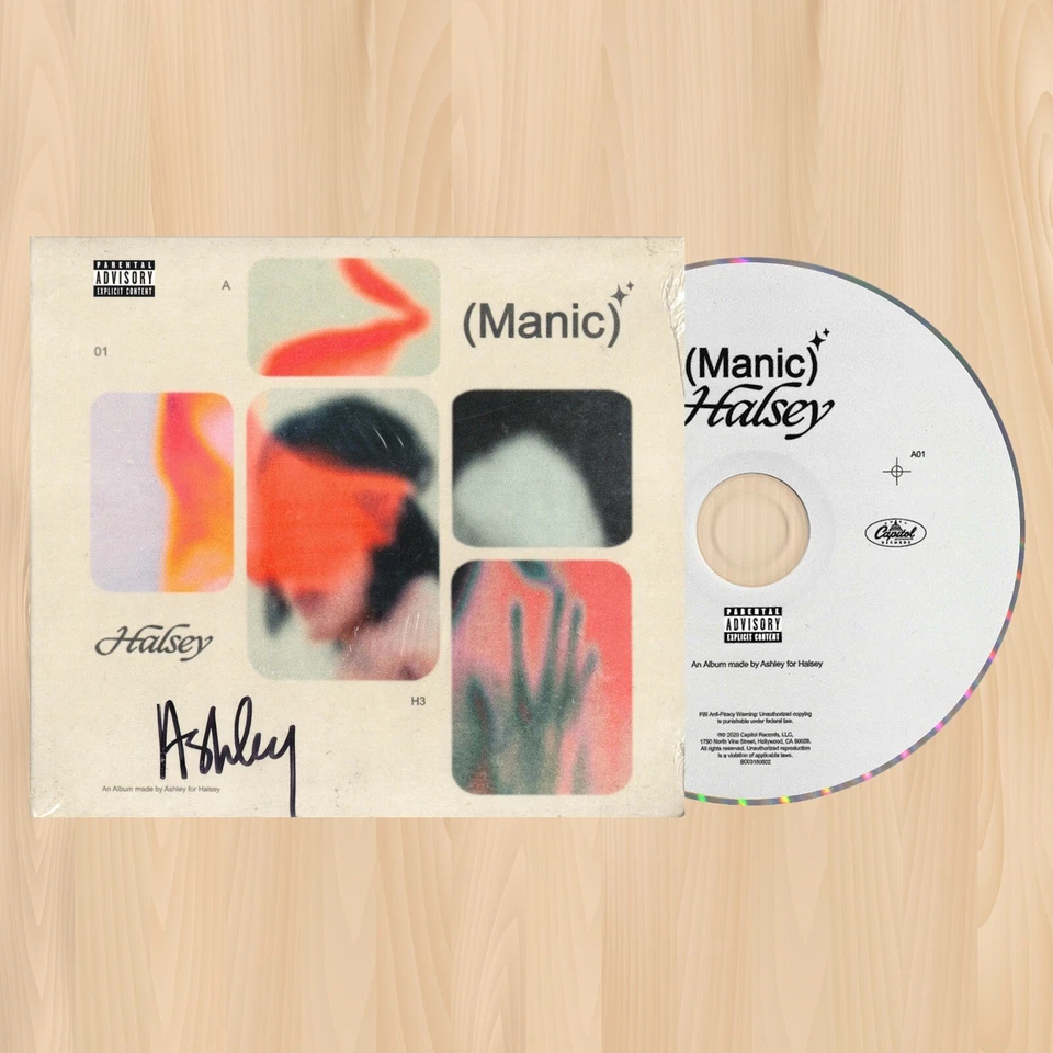 Halsey Manic Alternate Cover CD Signed by Ashley - out