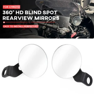 360° HD Blind Spot Rearview Mirrors Wide Angle For CF-MOTO 500SR VOOM 2024-2025 - Picture 1 of 18