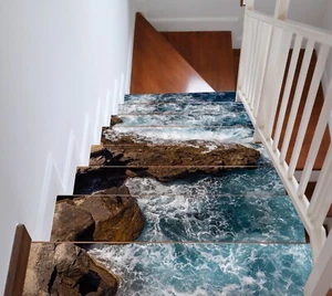 3D Old Sea Reef A179 Stair Risers Decoration Photo Mural Vinyl Wallpaper Vera - Bild 1 von 6