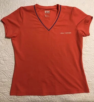 Camisa deportiva de entrenamiento HELLY HANSEN manga corta para mujer mediana naranja azul Foto 1 de 4