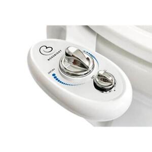 Toilet Bidet Attachment Water Sprayer Non-Electric Self-Cleaning Dual Nozzle