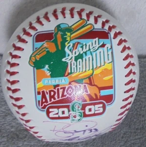 Signed Baseball Spiezio Seattle Mariners Spring Training 2005 at Peoria Arizona - Picture 1 of 11