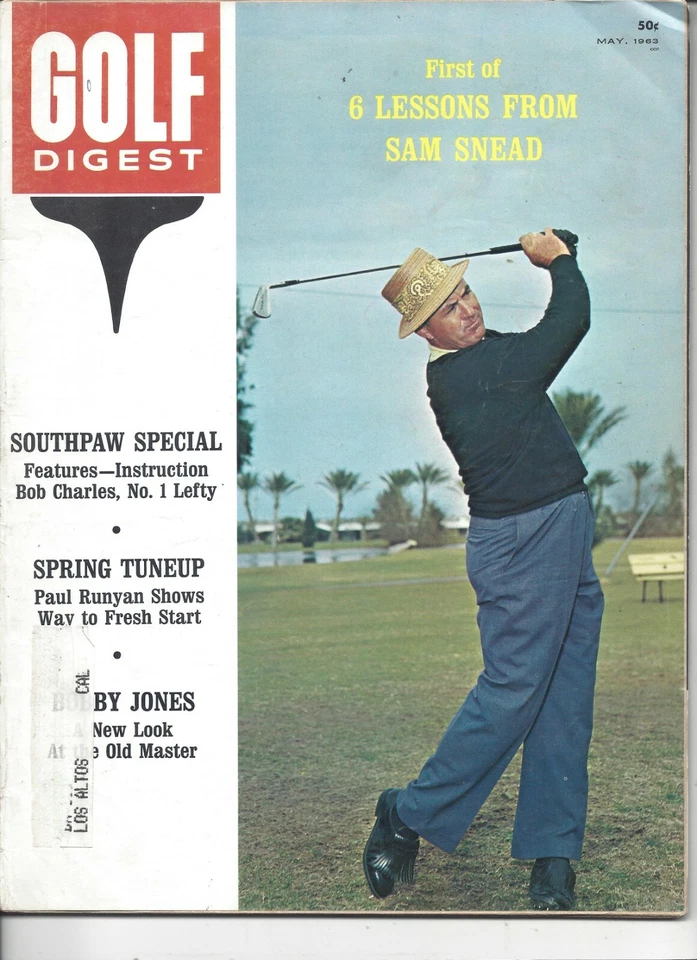 1963 MAY Golf Digest magazine Sam Snead Bob Charles Bobby Jones GOOD  - Image 1 of 1